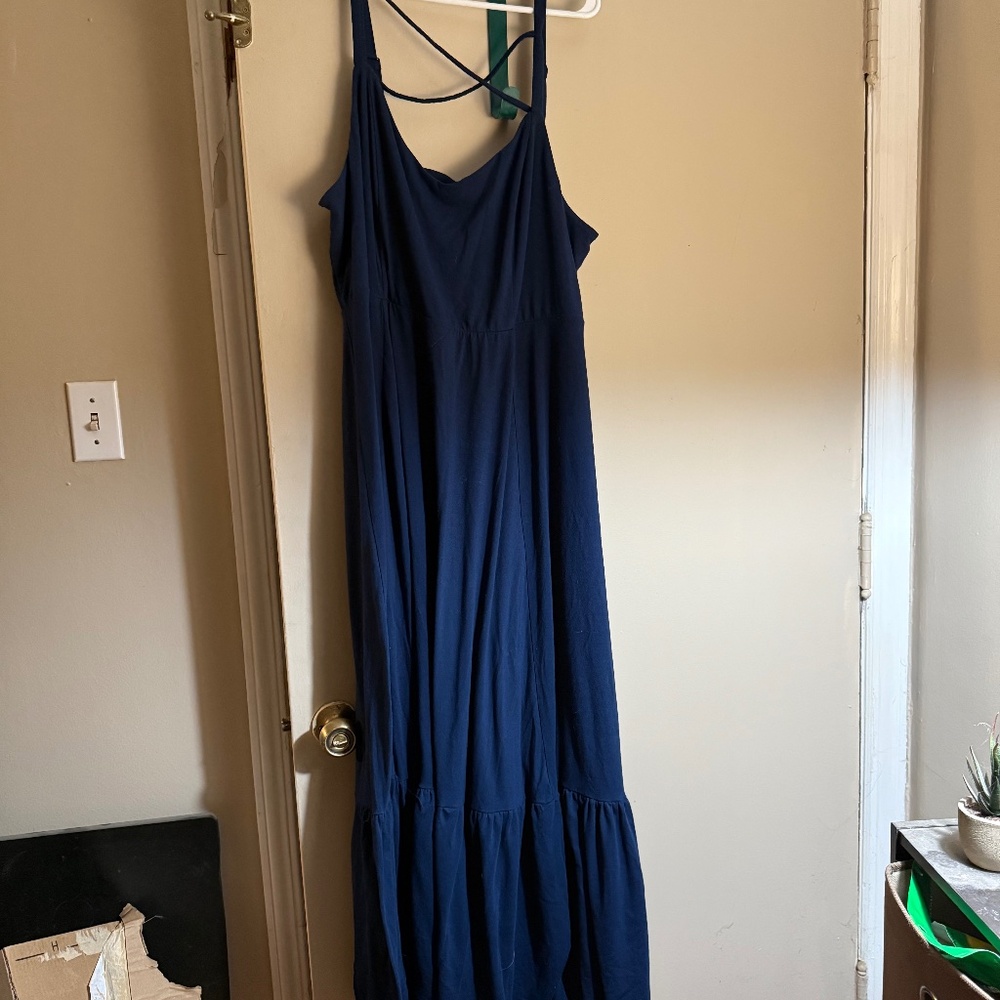 Dark blue torrid maxi dress